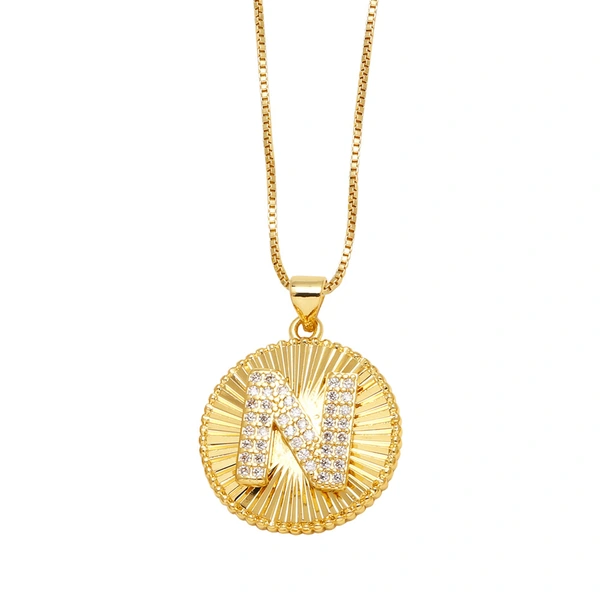 AS jewelry new hot selling 26 English letters pendant necklace clavicle chain nkb785 necklace