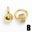 AS jewelry hot selling irregular pendant earrings female gold-plated zircon earrings earrings era344