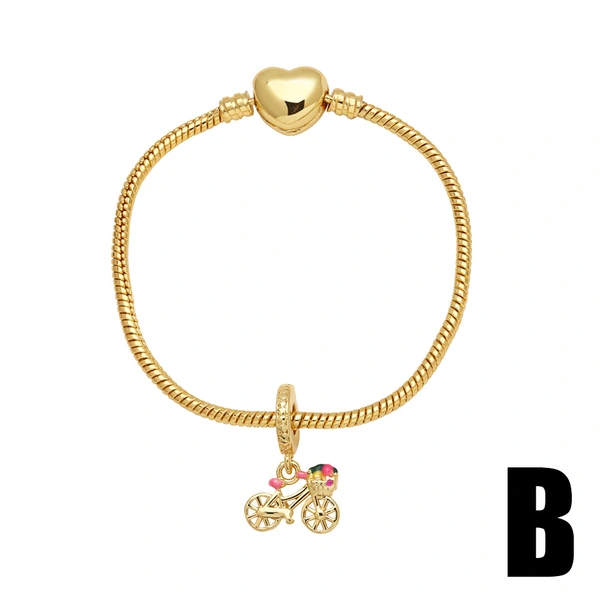 AS jewelry bracelet hot selling butterfly girl bracelet gold-plated zircon hand jewelry bre95