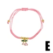 AS jewelry popular fruit cherry pendant bracelet female woven adjustable hand rope brd94