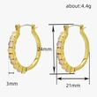   Circle geometric jewelry classic simple retro sweetheart earrings fashionable temperament popular female earrings