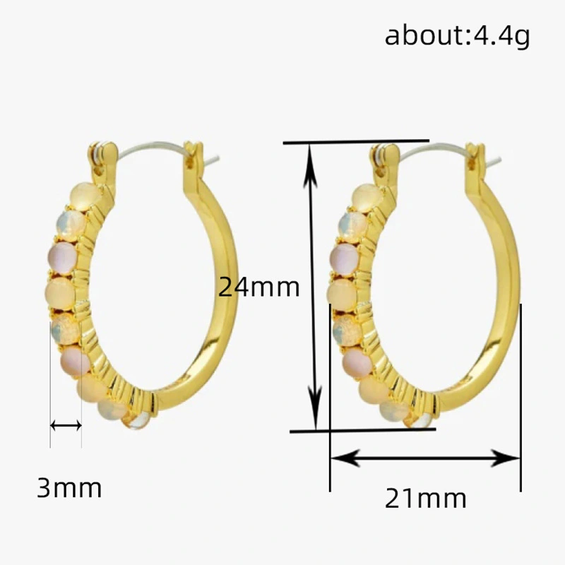   Circle geometric jewelry classic simple retro sweetheart earrings fashionable temperament popular female earrings