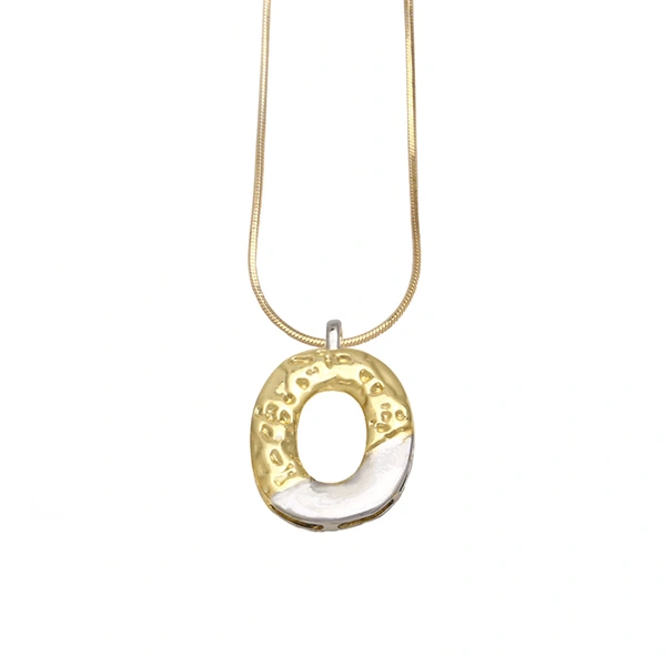 AS jewelry European and American 26 English letters pendant necklace female two-color gold-plated clavicle chain nkp20