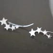 Japanese and Korean style retro metal geometric earrings creative single row five-pointed star earrings Yiwu manufacturers supply