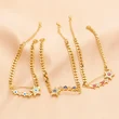 New star pin bracelet European and American fashion gold-plated oil drop Baku chain bracelet jewelry wholesale brm22