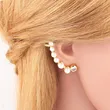 European and American earring design personality no ear piercing ear clip simple pearl earring earring era171