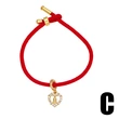 Hot selling love Madonna bracelet inlaid with zircon gold-plated peach heart pendant hand jewelry bracelet brc88
