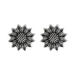   New European and American daisy earrings, metal feel, old sunflower earrings, factory direct sales