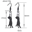 Hot selling European and American fashion cute cat earrings earrings jewelry supply students daily jewelry