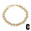AS jewelry four-leaf clover bracelet female gold-plated full zircon love heart moon bracelet brk36