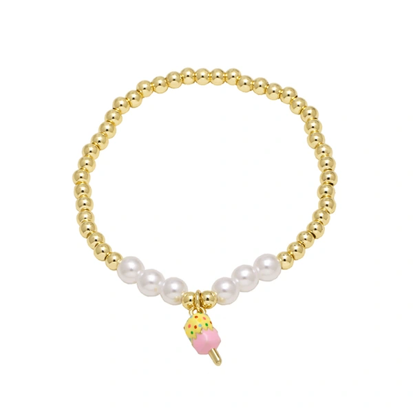AS jewelry popular strawberry watermelon fruit pendant bracelet female gold-plated oil drop bracelet brj35