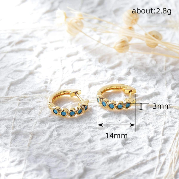 Hot selling new style ear clips, fashionable and simple round earrings, fashionable Bohemian style temperament earrings