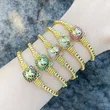 Clearance Bear Bracelet Niche Design Colored Zircon High-end Beaded Bracelet BRM46