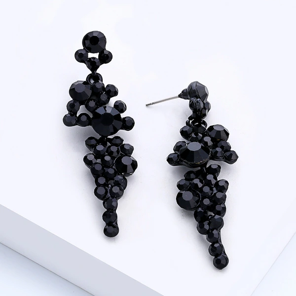 European and American fashion classic bridal earrings ladies long temperament crystal earrings earrings erj36