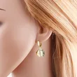 AS jewelry copper plated 18k gold starfish shell fishtail pendant earrings earrings female err53