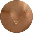 Fashionable and simple minimalist love necklace for daily wear, sweet necklace, hot selling versatile style