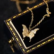   Hot selling butterfly exquisite necklace micro inlaid zircon exquisite jewelry female sweet and elegant lady style