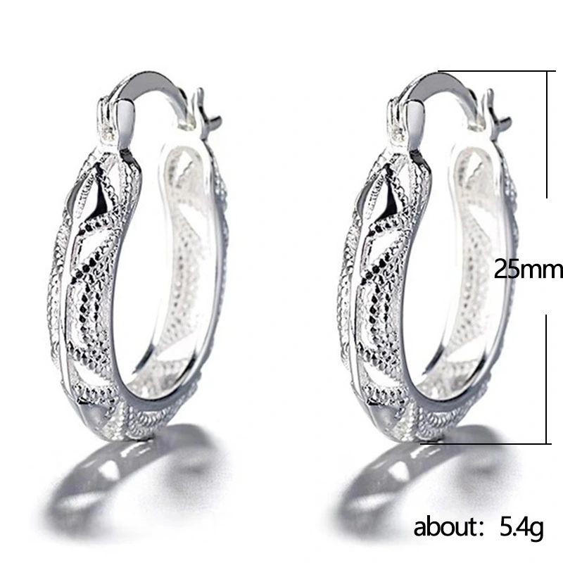 Hot selling e-commerce goods European and American creative simple openwork earrings female personality copper earrings