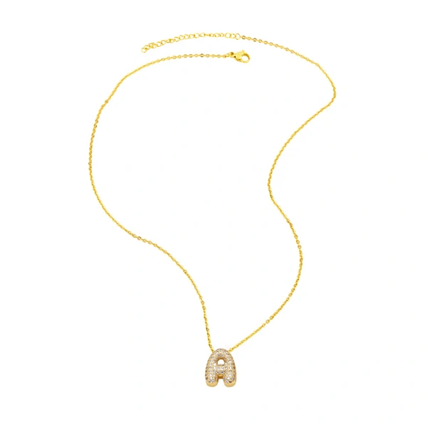 AS jewelry Europe and the United States hot selling full zircon 26 English letters necklace clavicle chain nkb596necklace