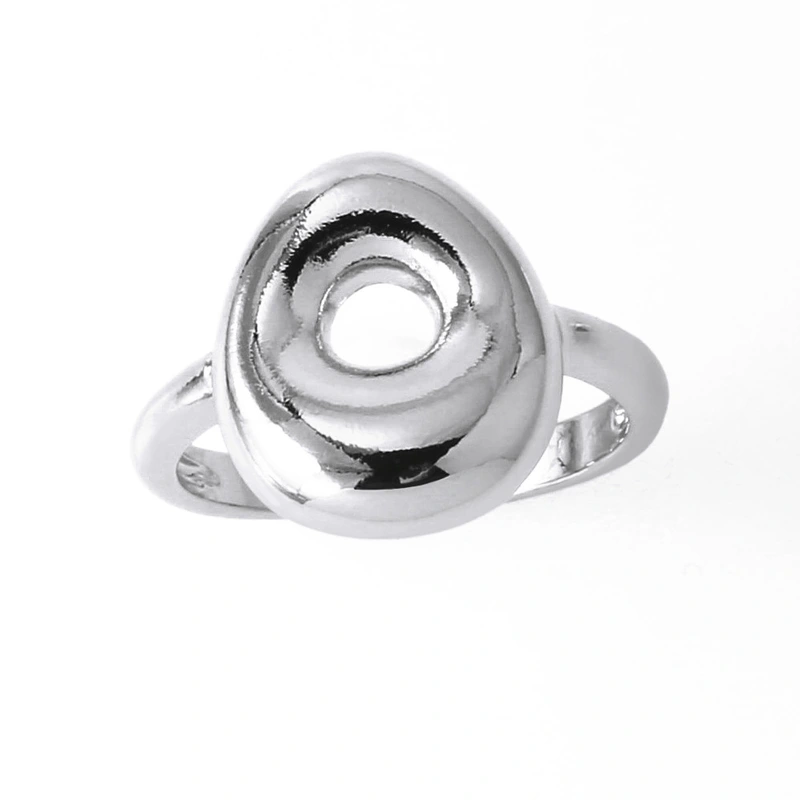 AS jewelry European and American hot selling 26 English letters ring female copper plated 18k gold open ring rih05