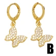 Hot selling diamond butterfly earrings earrings European and American simple temperament butterfly earrings earrings ert90