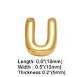 AS jewelry hot selling 26 English letters belt bracelet diy gold-plated hand jewelry female brg78