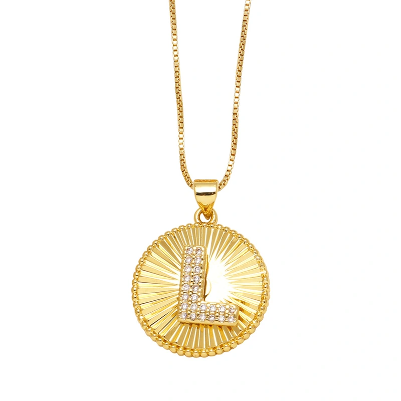 AS jewelry new hot selling 26 English letters pendant necklace clavicle chain nkb785 necklace