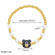 Clearance hot sale simple bear bracelet pearl bracelet style simple temperament bracelet brk79
