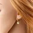 AS jewelry hot selling water drop heart pendant earrings female gold-plated zircon kitten earrings era266