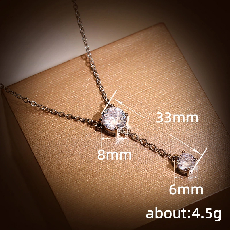 Dream bubble round necklace women's style simple light luxury high-end chain necklace manufacturers wholesale