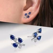  European and American leaf fruit earrings temperament teardrop-shaped earrings new Korean versatile creative earrings