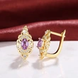 Russia's new earrings 2024 new trend high-end earrings hollow design temperament earrings