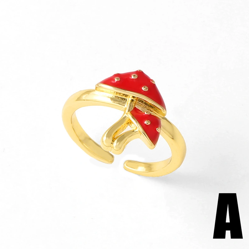 AS jewelry European and American hot-selling copper plated 18k gold dripping insect open ring ring rip50 ring