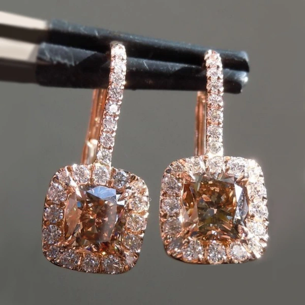   Hot selling new creative European and American inlaid zircon earrings earrings temperament versatile women's jewelry