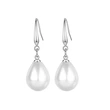 Factory direct sales imitation pearl earrings for women, fashionable, elegant, simple design jewelry, teardrop-shaped, daily earrings