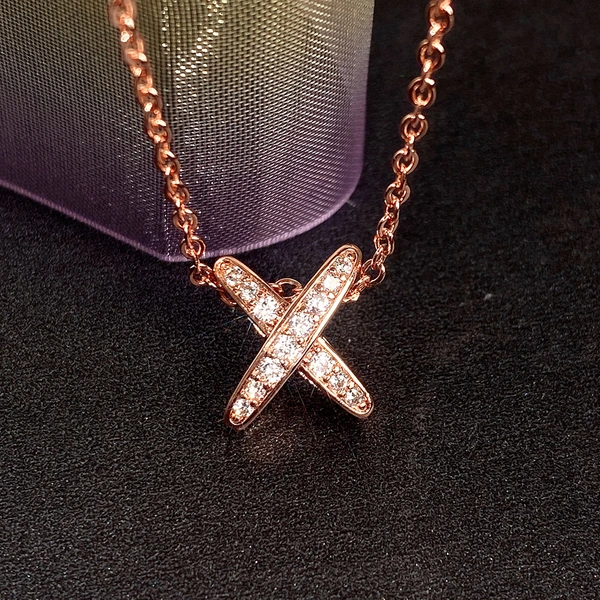 Women's new letter X necklace European and American student forest clavicle chain pendant necklace jewelry