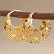 Korean style gentle hollow design earrings ladies ethnic style earrings Middle Eastern fashion floral hot selling accessories