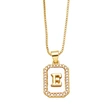 AS jewelry European and American new shell cube 26 English letters necklace clavicle chain female nkb581