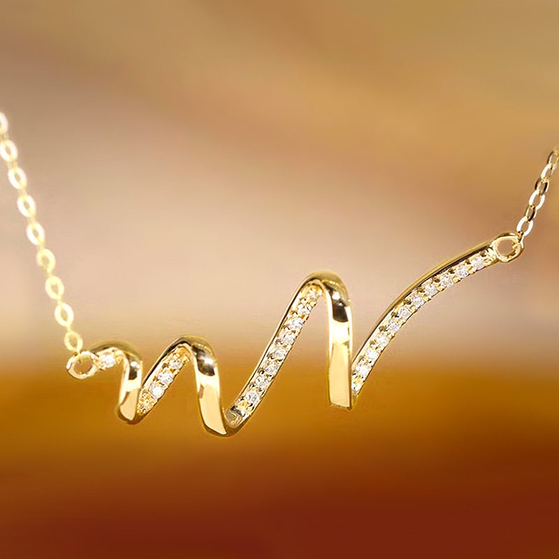  Versatile necklace with simple lines, exquisite daily matching jewelry, fashionable and popular women's style