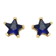 Five-pointed star earrings for women European and American style fashion simple small inlaid colored zircon star earrings era131