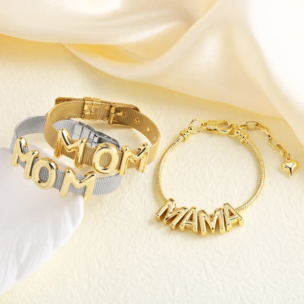 AS jewelry hot style alphabet strap Mother's Day mama gift bracelet hand jewelry female brb24