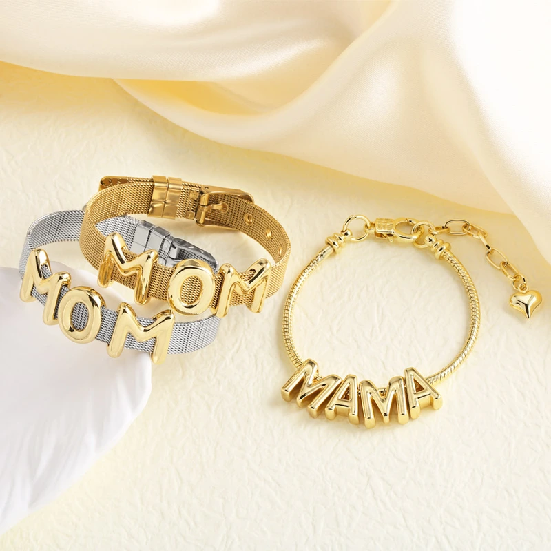 AS jewelry hot style alphabet strap Mother's Day mama gift bracelet hand jewelry female brb24