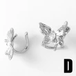 AS jewelry supply hot selling butterfly ear bone clip gold-plated zircon C-shaped earrings earrings for women era067