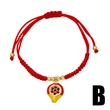 AS jewelry hot selling gold-plated 18k oil drop fruit apple banana red rope bracelet brd68 bracelet