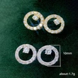Korean star same style earrings geometric circle small simple temperament earrings network celebrity all-match style