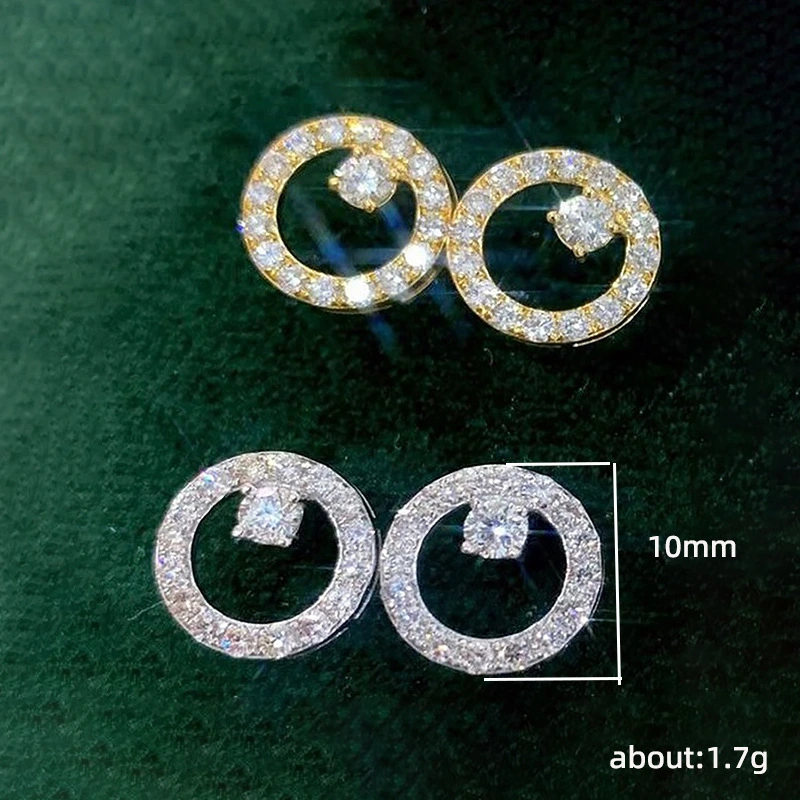 Korean star same style earrings geometric circle small simple temperament earrings network celebrity all-match style
