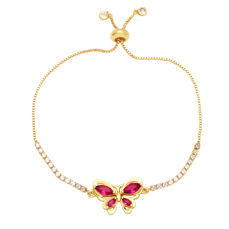 Popular European and American accessories niche design butterfly bracelet fashionable and simple diamond zircon bracelet brf85