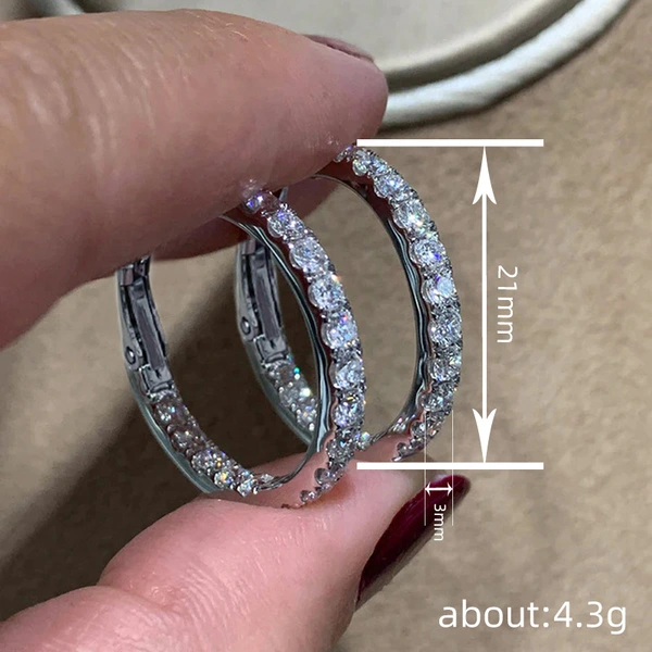 Popular commuter earrings for women, exaggerated personality, Asian earrings, niche trendy round design