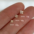 2024 new trend earrings for women Korean style mini flower earrings small earrings for sleeping