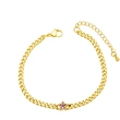 Clearance star bracelet women's European and American niche design high-end luxury simple five-pointed star bracelet brj21